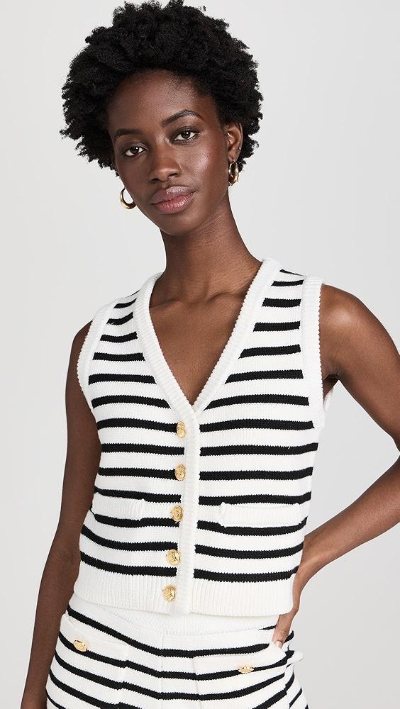 English Factory Striped Knit Vest | Shopbop Product Image