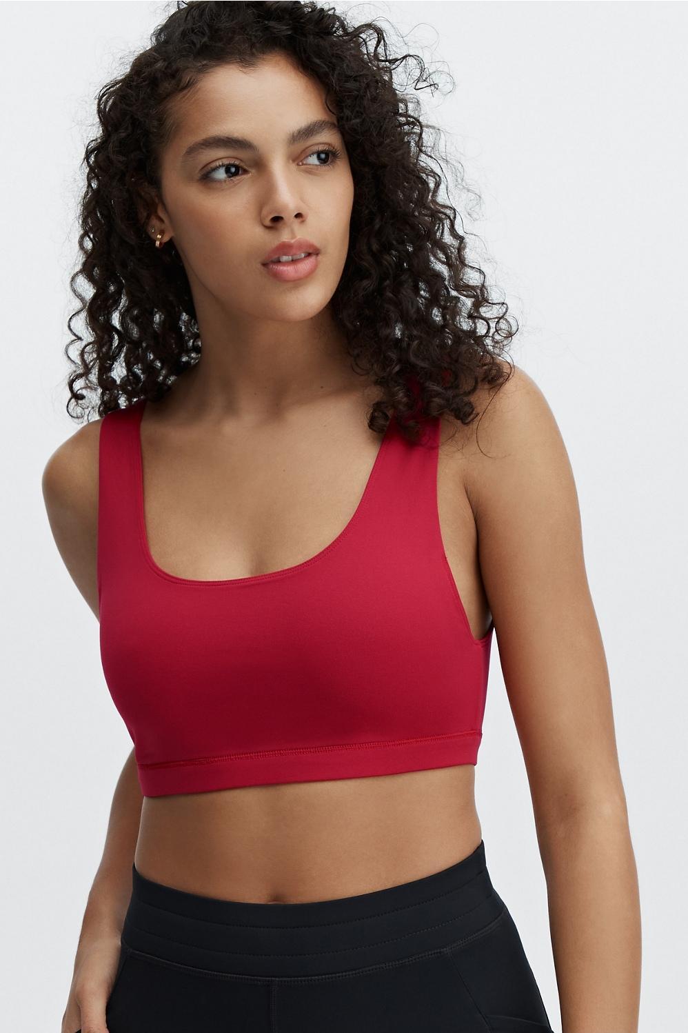 Fabletics Lola Low Impact Sports Bra Womens red Size XXS Product Image