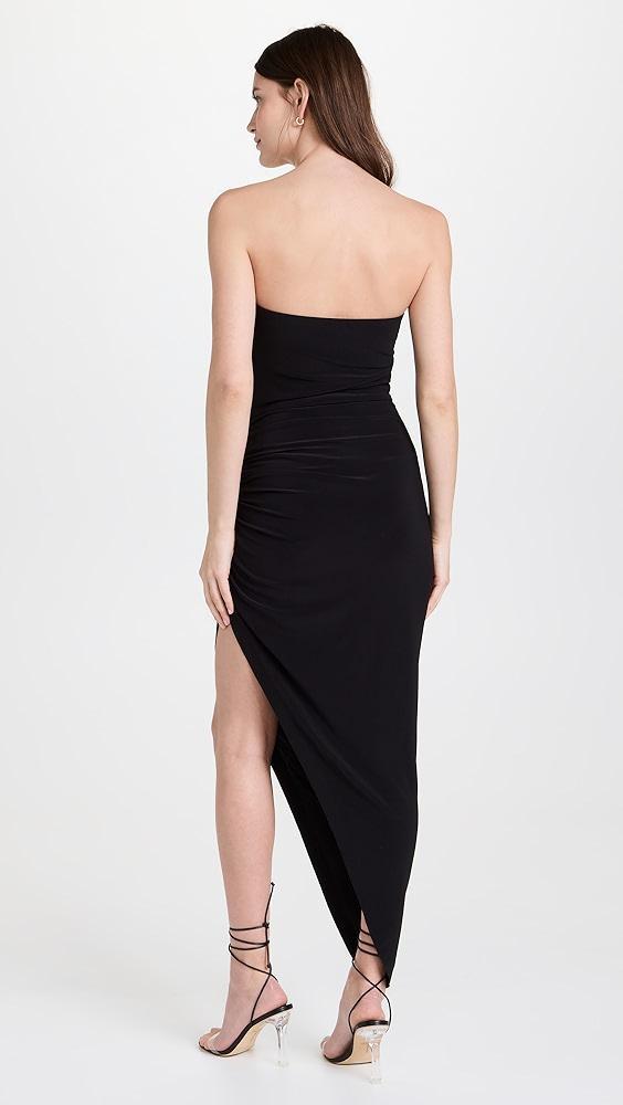 Norma Kamali Strapless Side Drape Gown | Shopbop Product Image