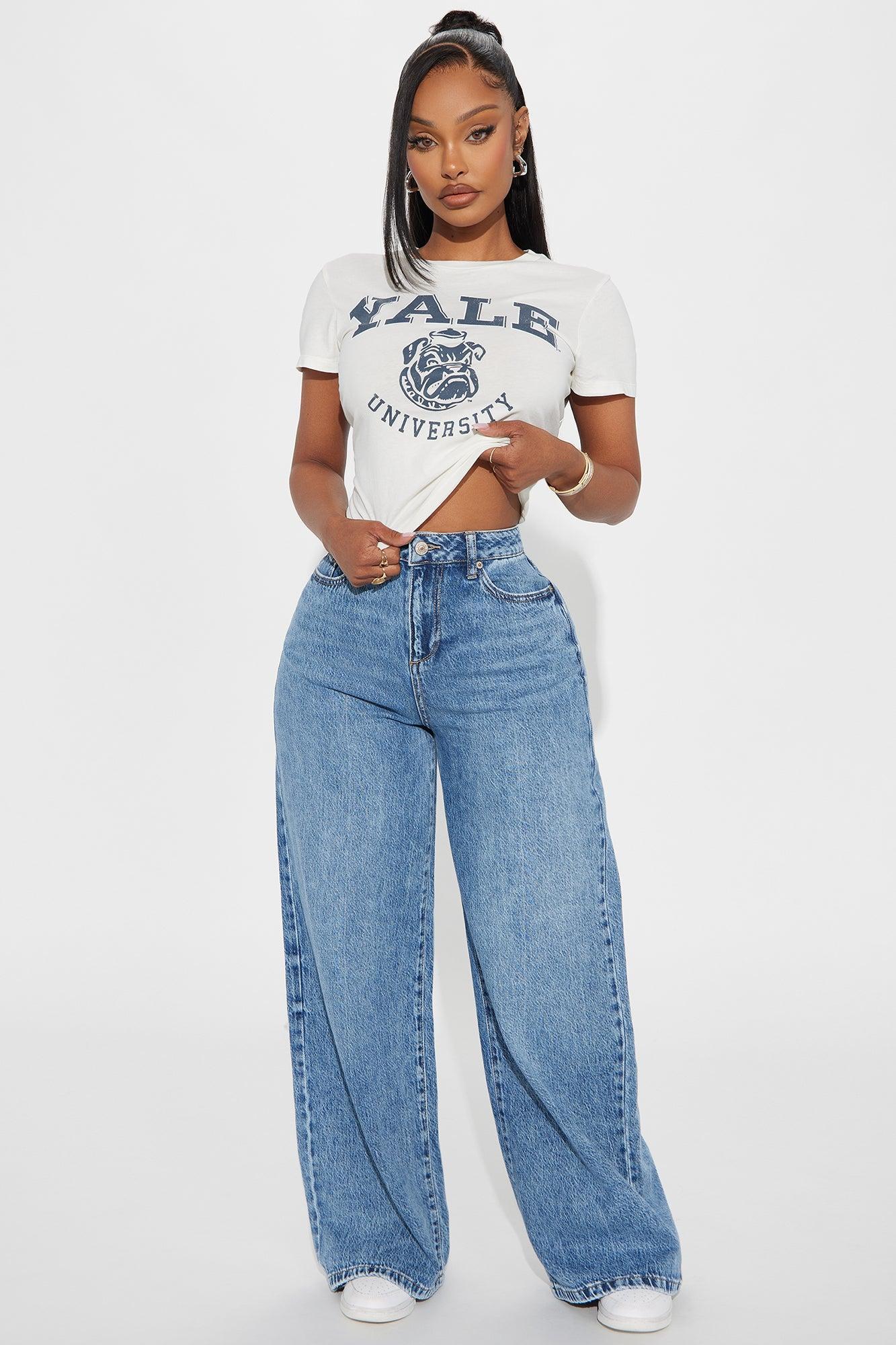 Solange Baggy Wide Leg Jeans - Medium Wash product image