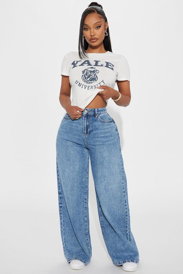 Solange Baggy Wide Leg Jeans - Medium Wash Product Image