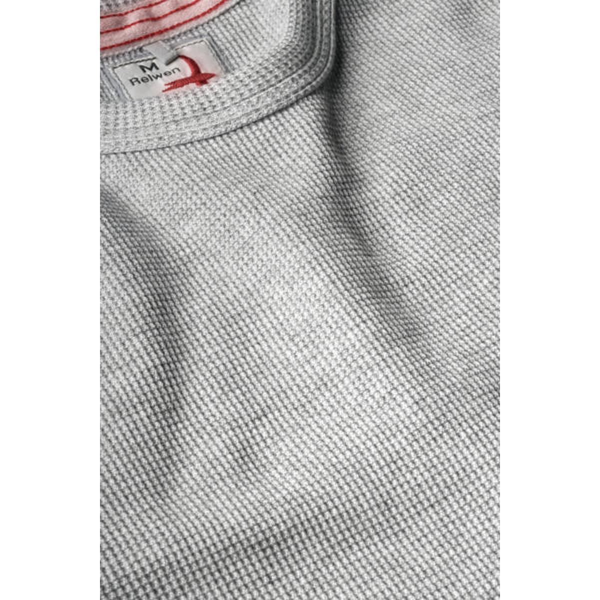 Bi-Waffle Crew Pale Grey Product Image