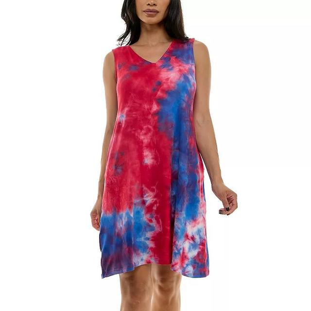 Womens Nina Leonard Reversible Trapeze Mini Dress Product Image