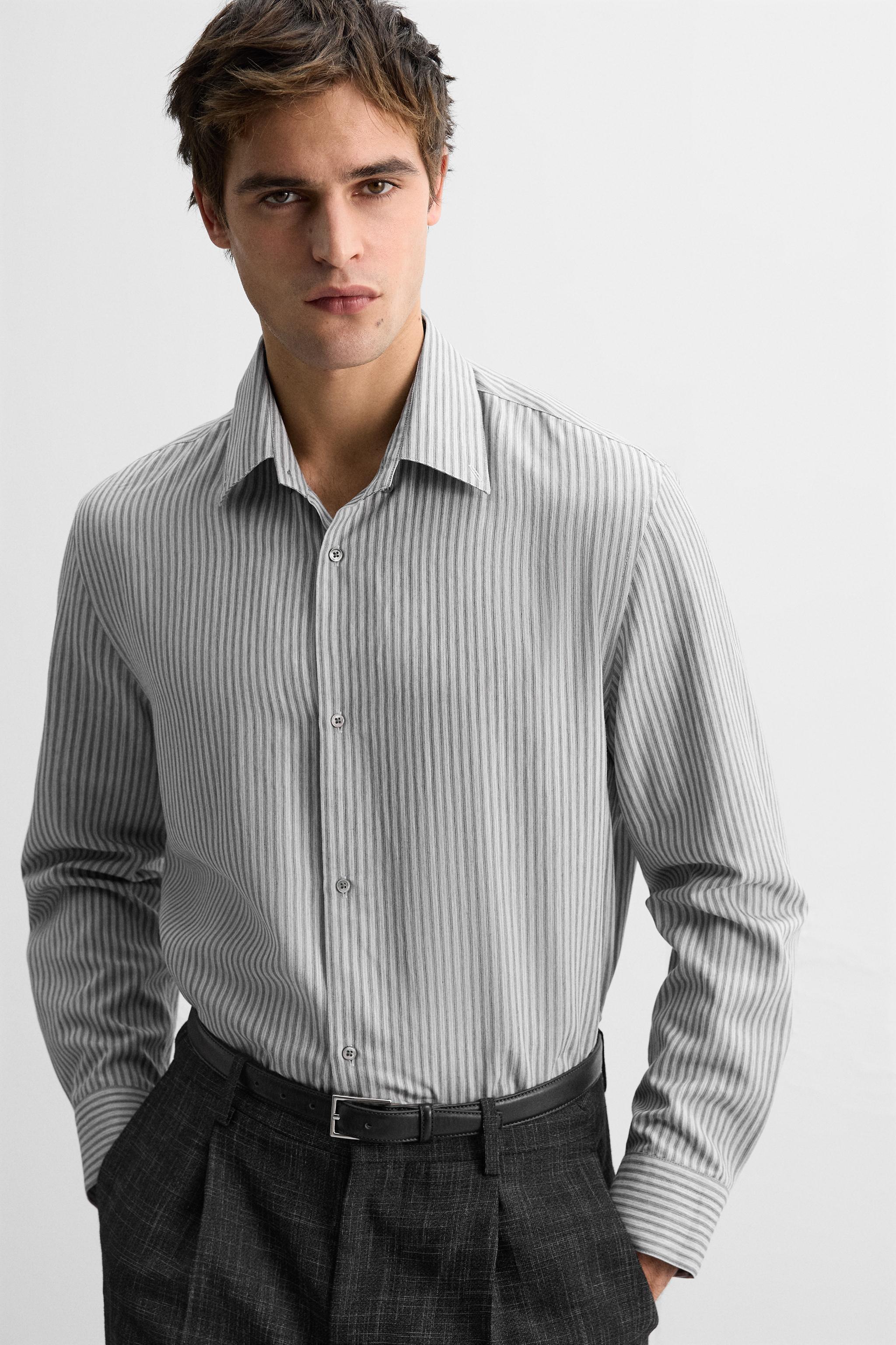 FLOWY STRIPED SHIRT Product Image