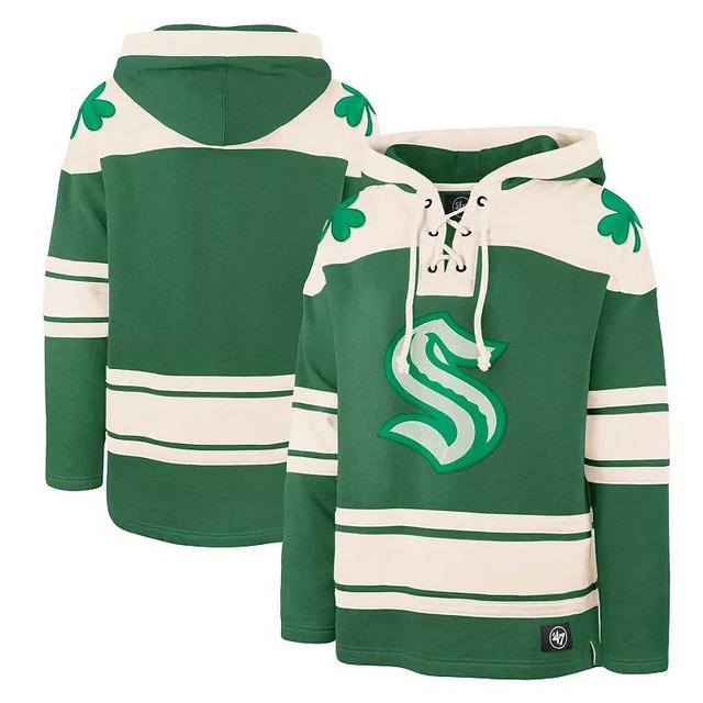 Mens 47 Kelly Green Tampa Bay Lightning St. Patricks Day Superior Lacer Pullover Hoodie Product Image