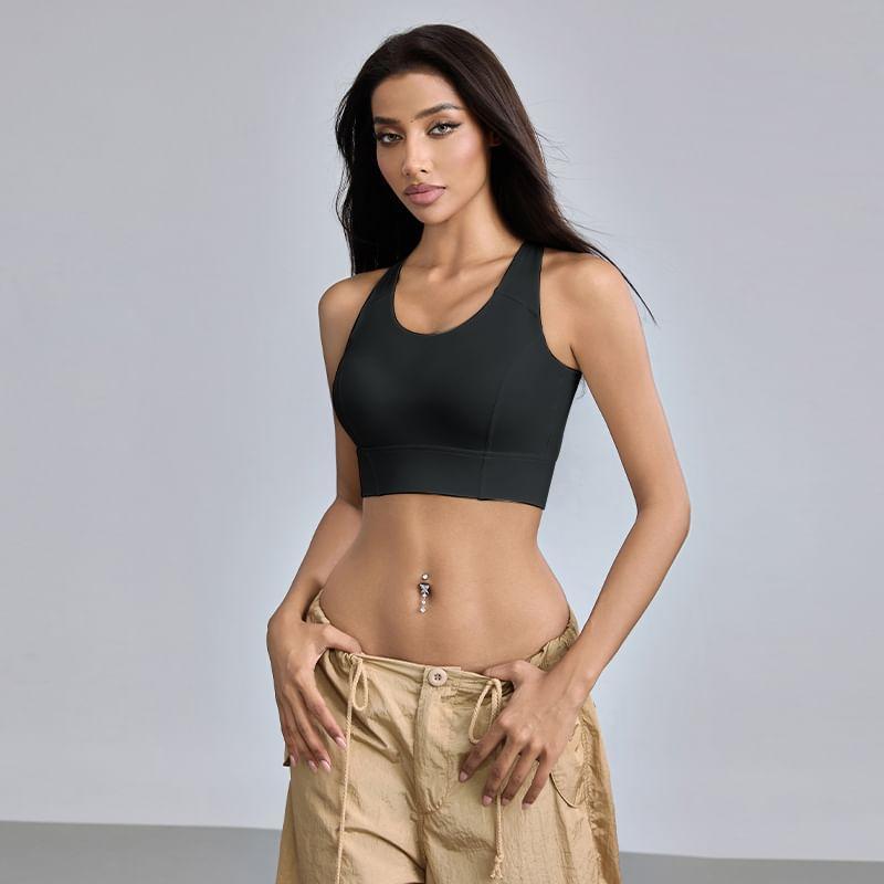 Plain Sports Bra Product Image