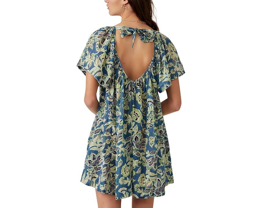 Free People Kauai Getaway Printed Tunic (Ocean Combo) Women's Clothing Product Image