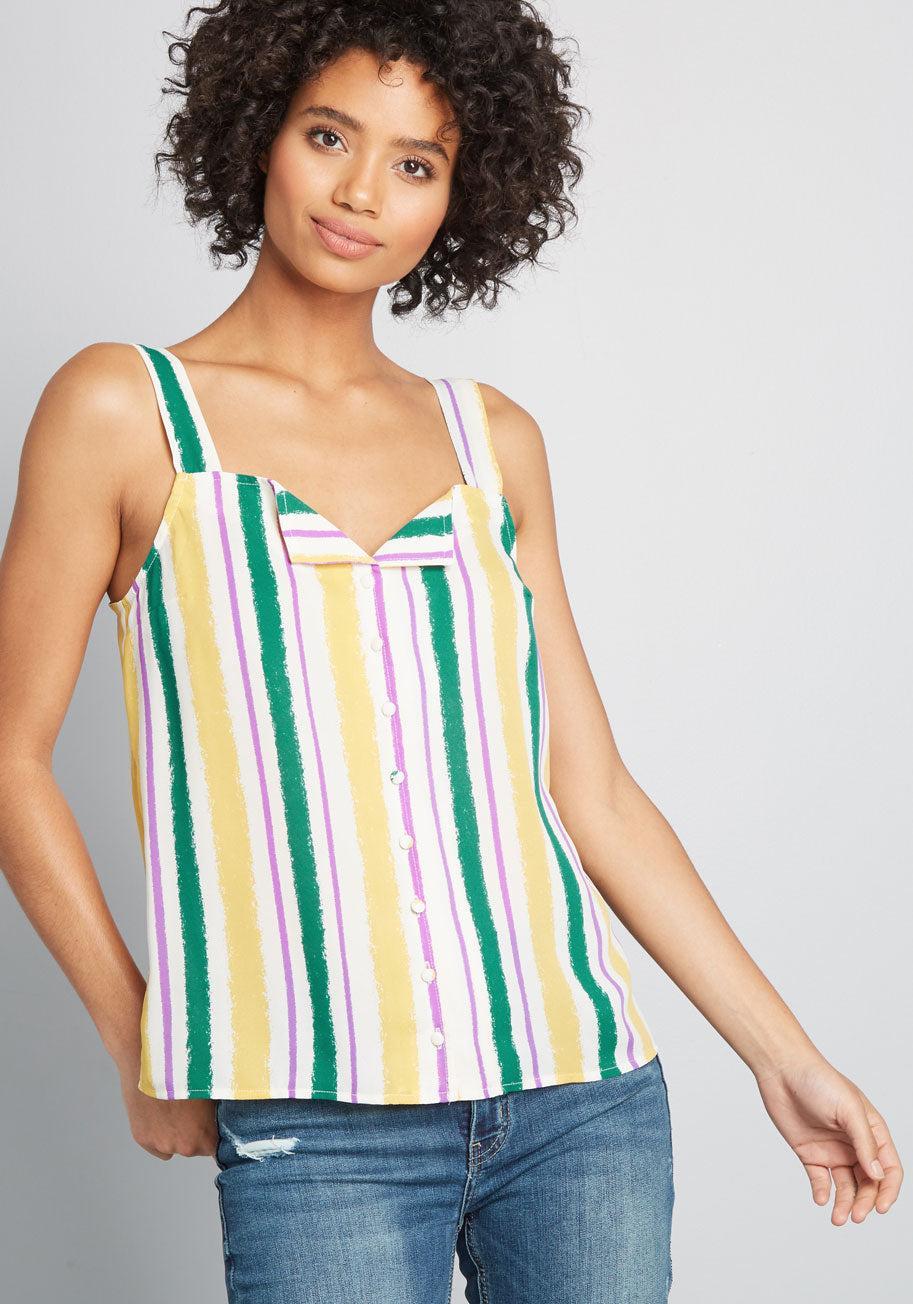 One Affogato Button-Up Tank Top Product Image