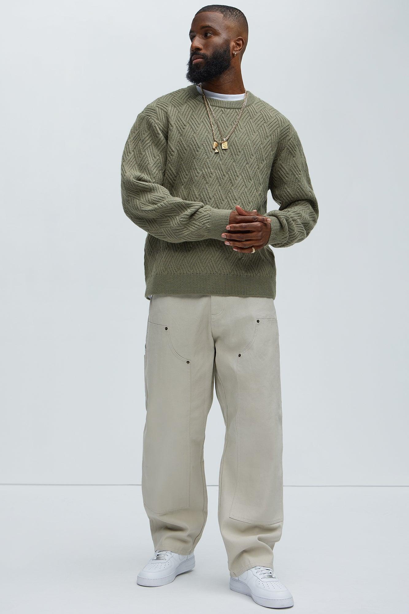 That Stuff Crewneck Sweater - Olive Product Image