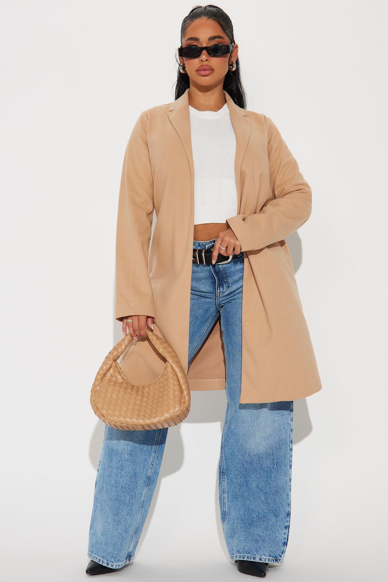 Downtown Errands Wool Trench - Khaki Product Image