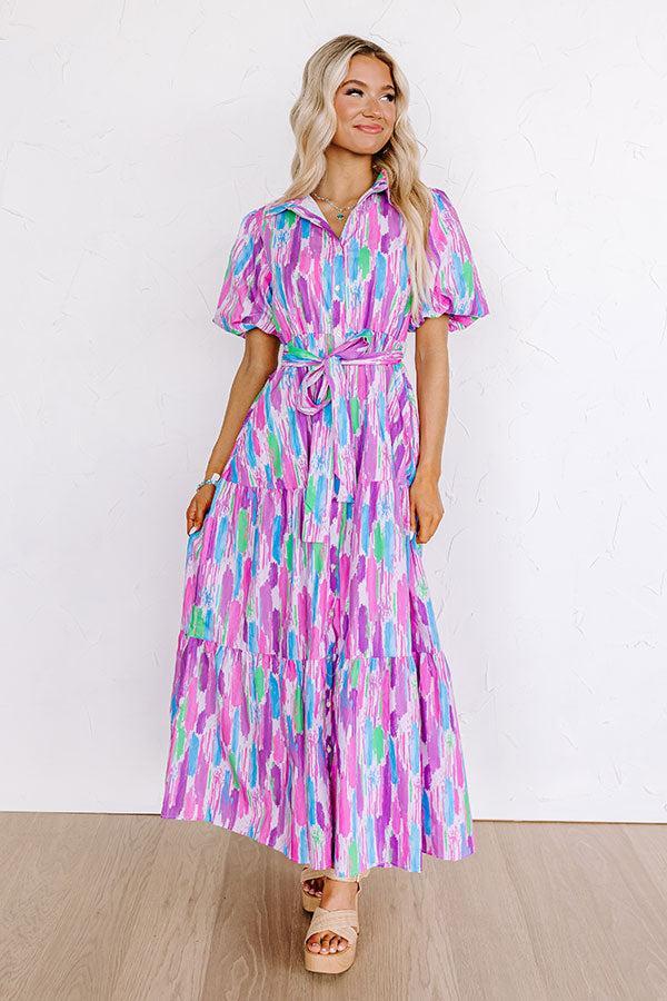 Happy Times Button Down Maxi Dress Product Image