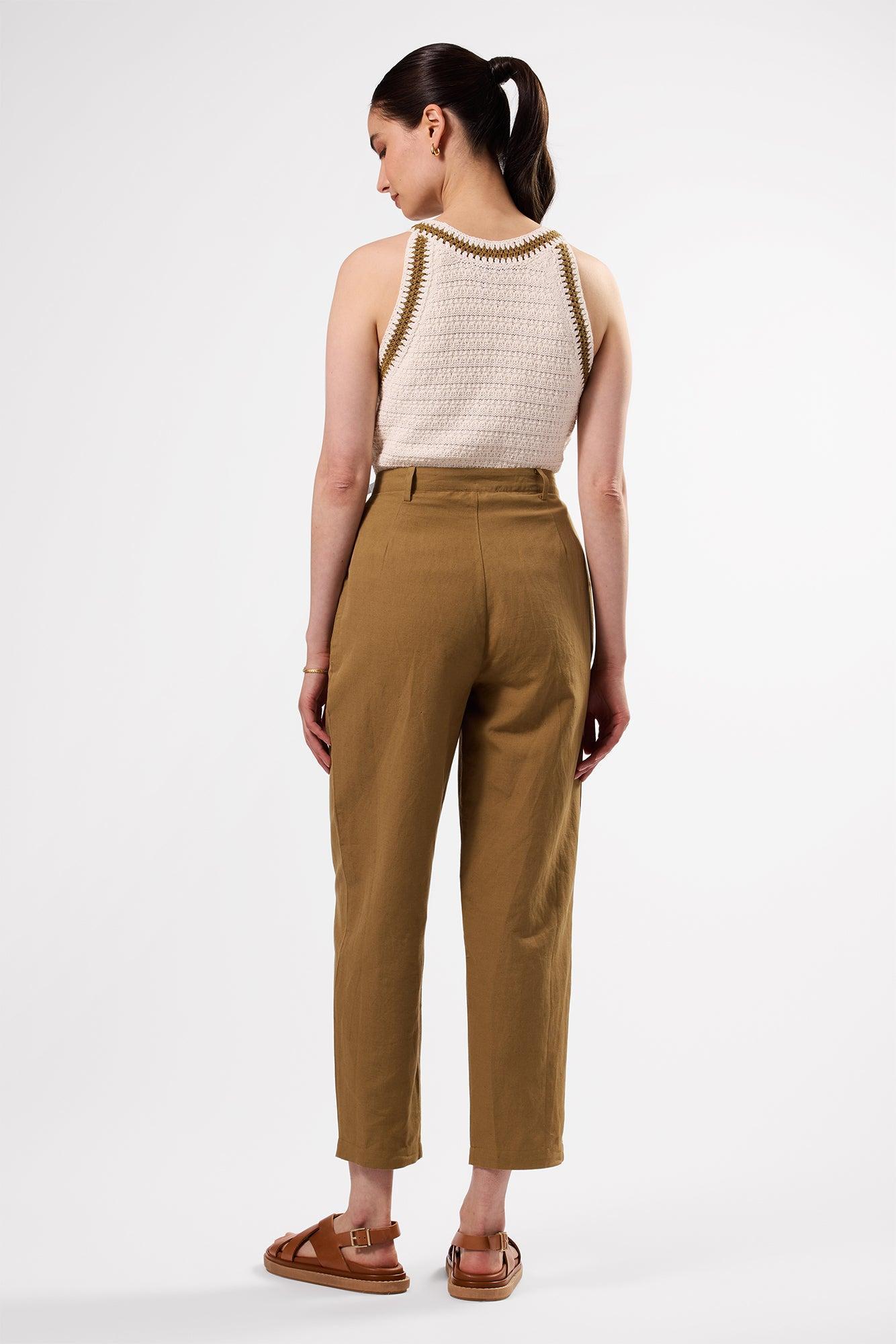 Larisa Cotton Linen Pant - Elm Product Image