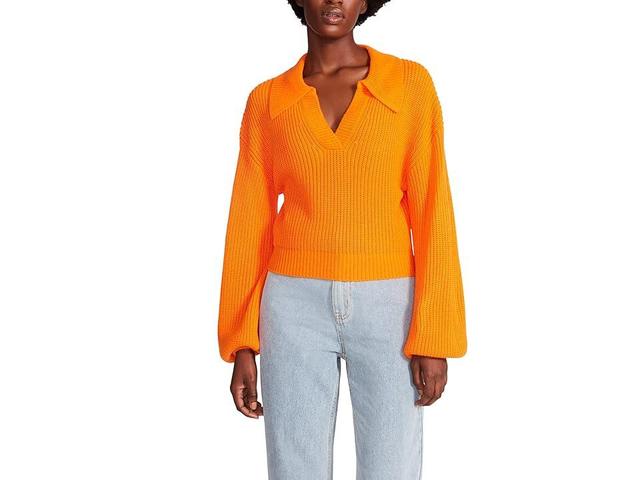 Steve Madden Abi Sweater (Bright Orange) Women's Clothing Product Image