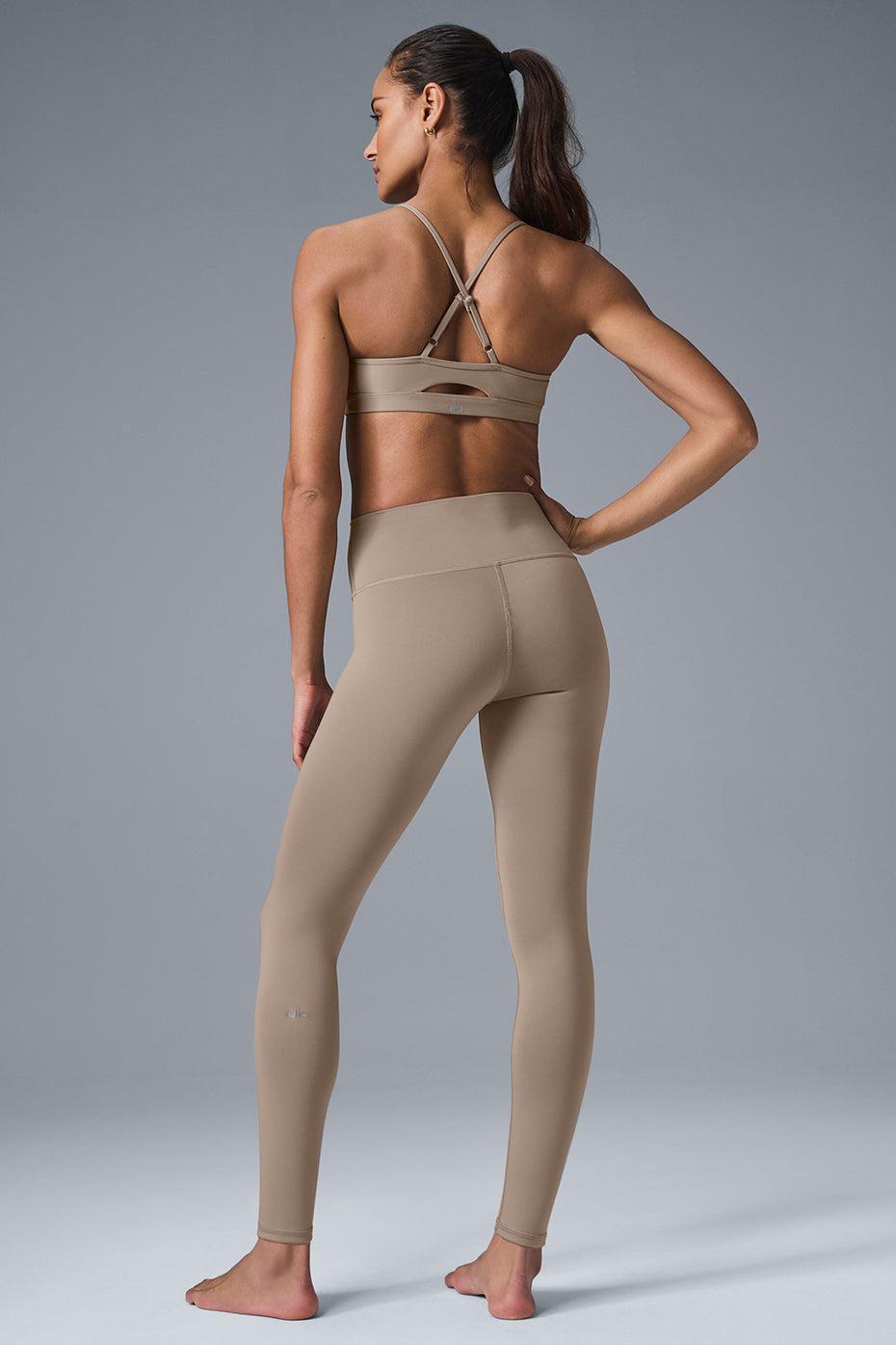 High-Waist Airlift Legging - Gravel Female Product Image