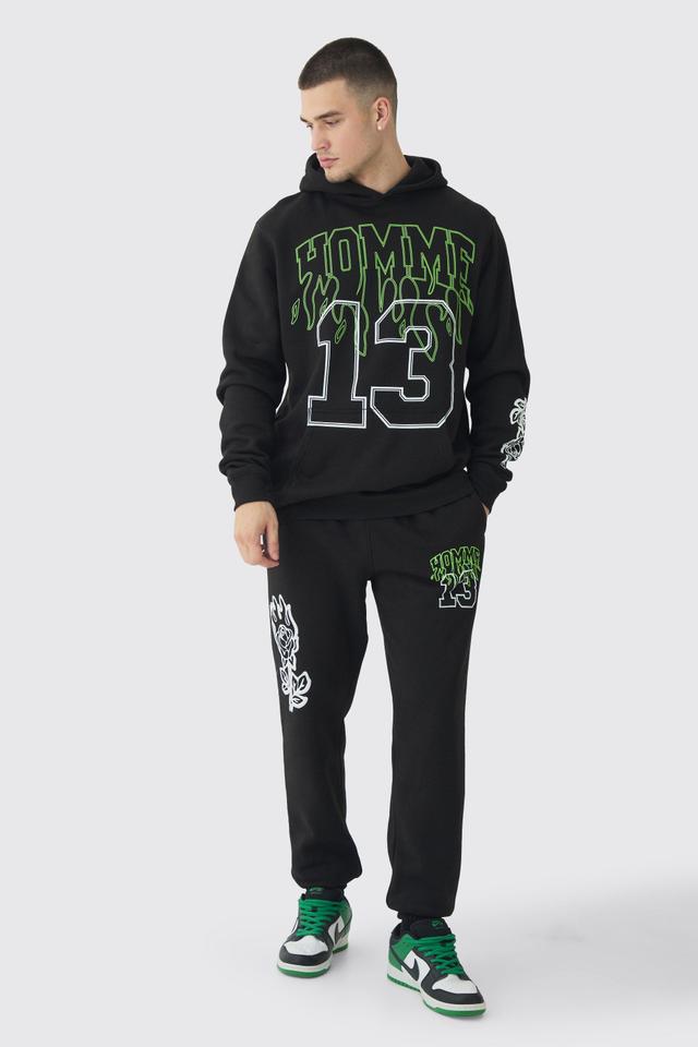 Tall Homme 13 Varsity Tracksuit | boohooMAN USA Product Image