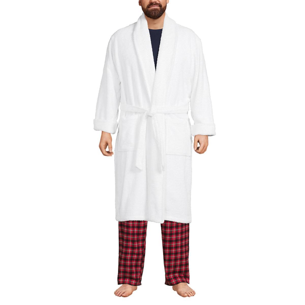 Lands End Mens Calf Length Turkish Terry Robe Product Image