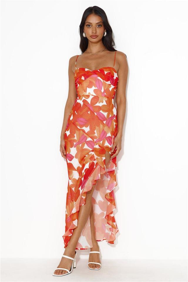 Hawaii Dream Maxi Dress Red Product Image