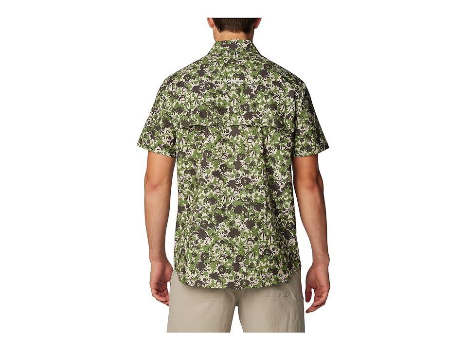 Columbia Summit Valley Woven Short Sleeve Shirt (Canteen Pop Florid) Men's Clothing Product Image