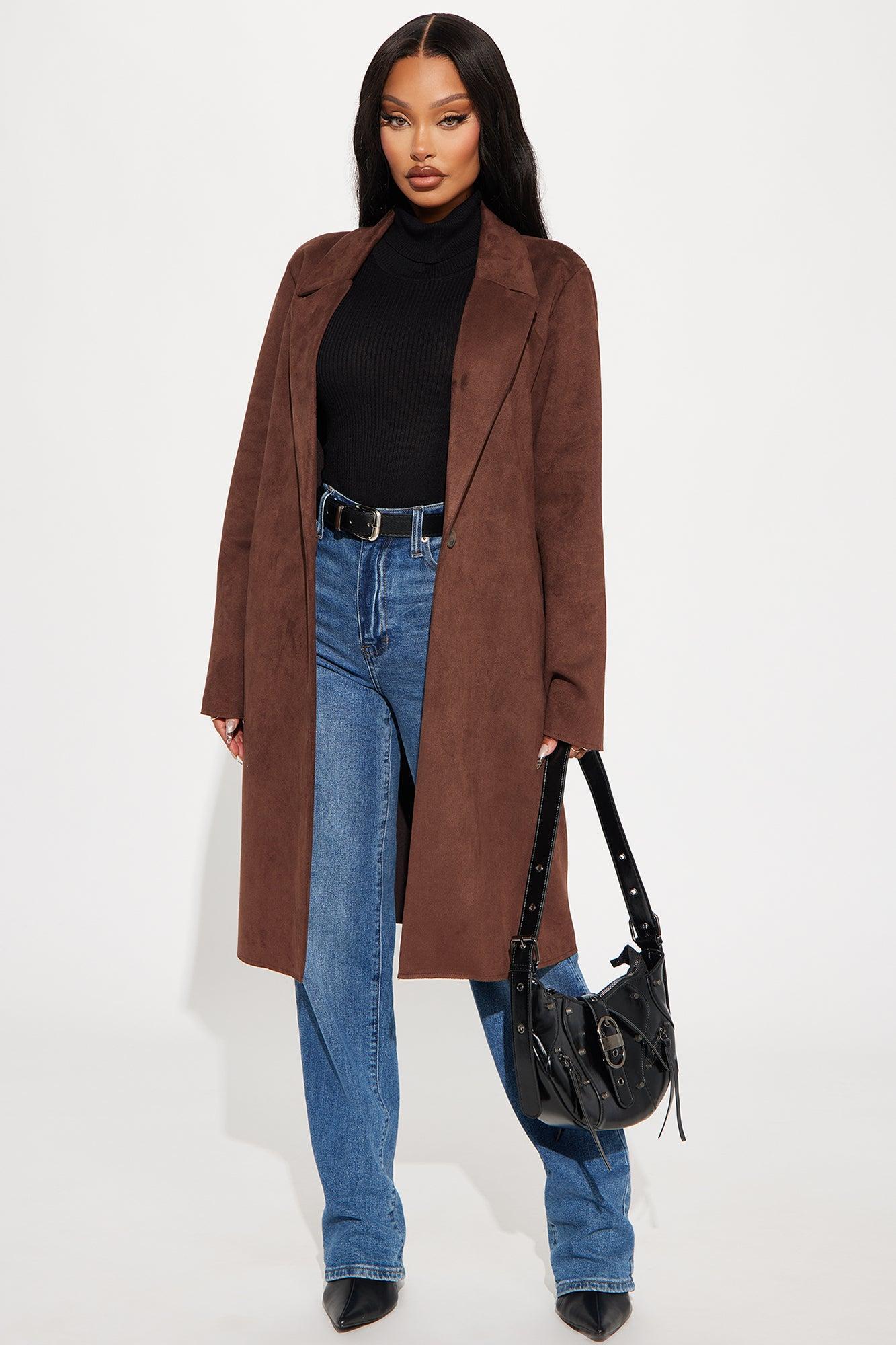 Taylor Suede Trench - Brown product image