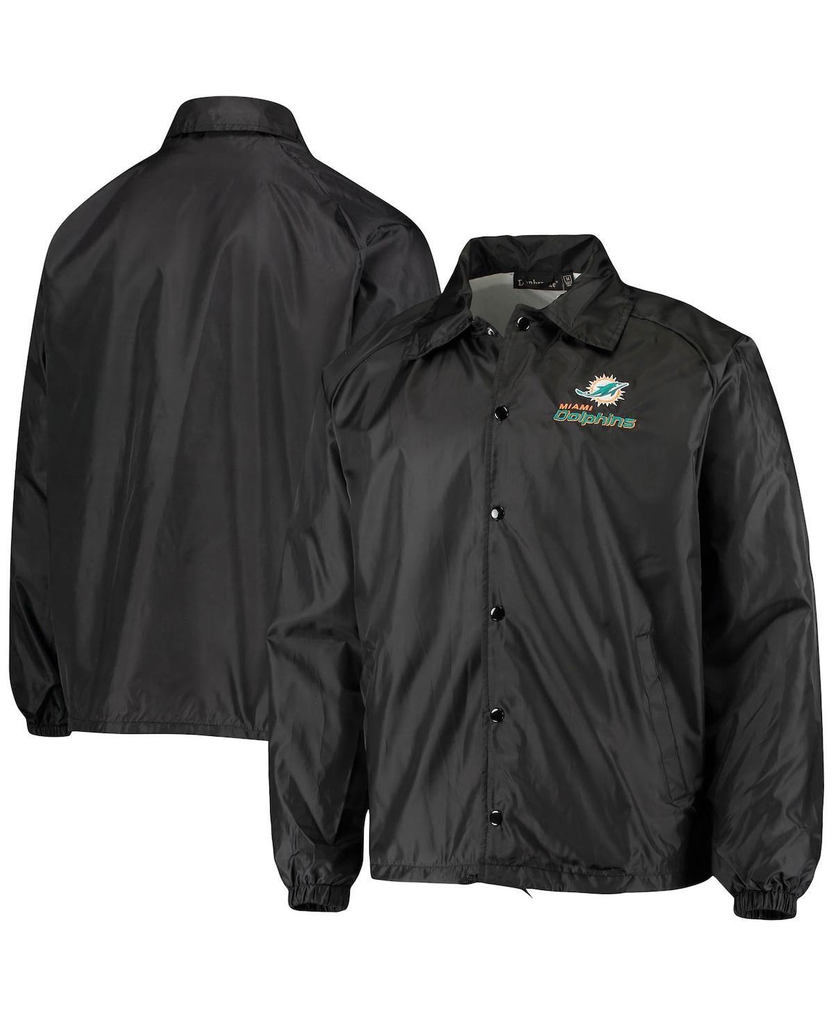 Mens Miami Dolphins Coaches Classic Raglan Full-Snap Windbreaker Jacket Product Image