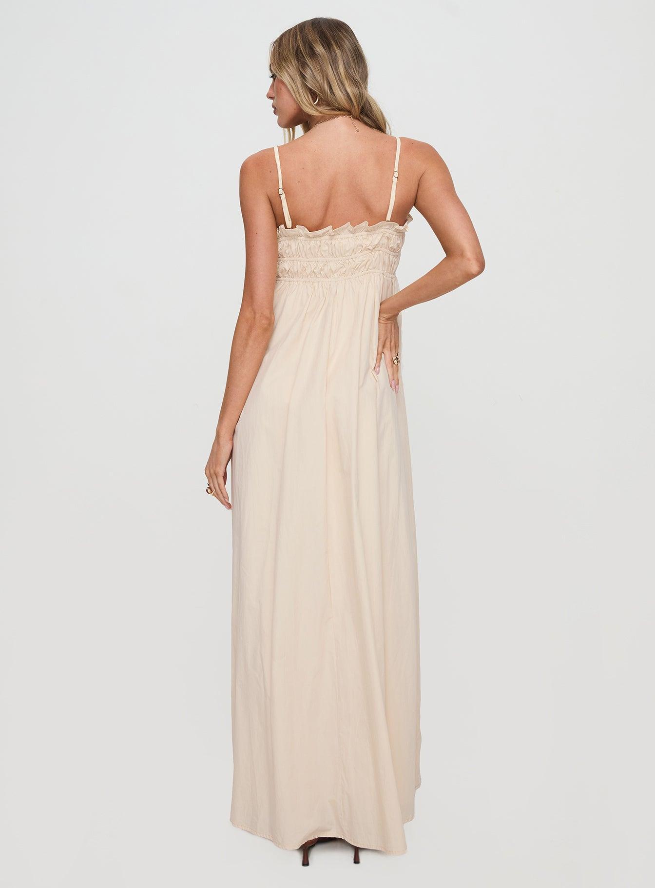 Love All Around Maxi Dress Cream Product Image