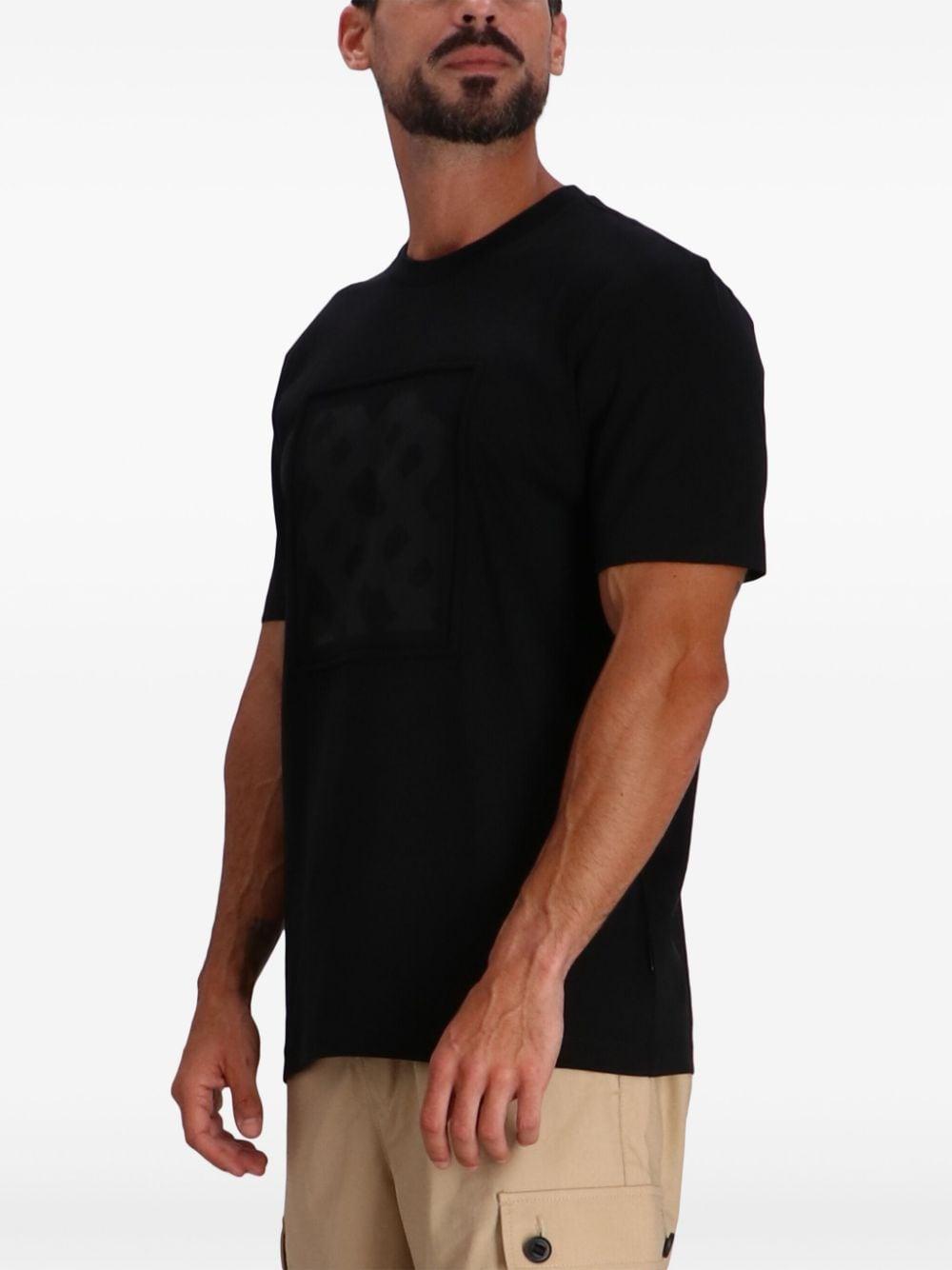 Square-patch T-shirt In Black Product Image