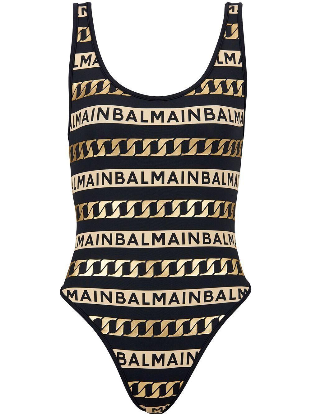 Black & Gold Olimpionic One-piece Swimsuit In 012 Black/gold Product Image