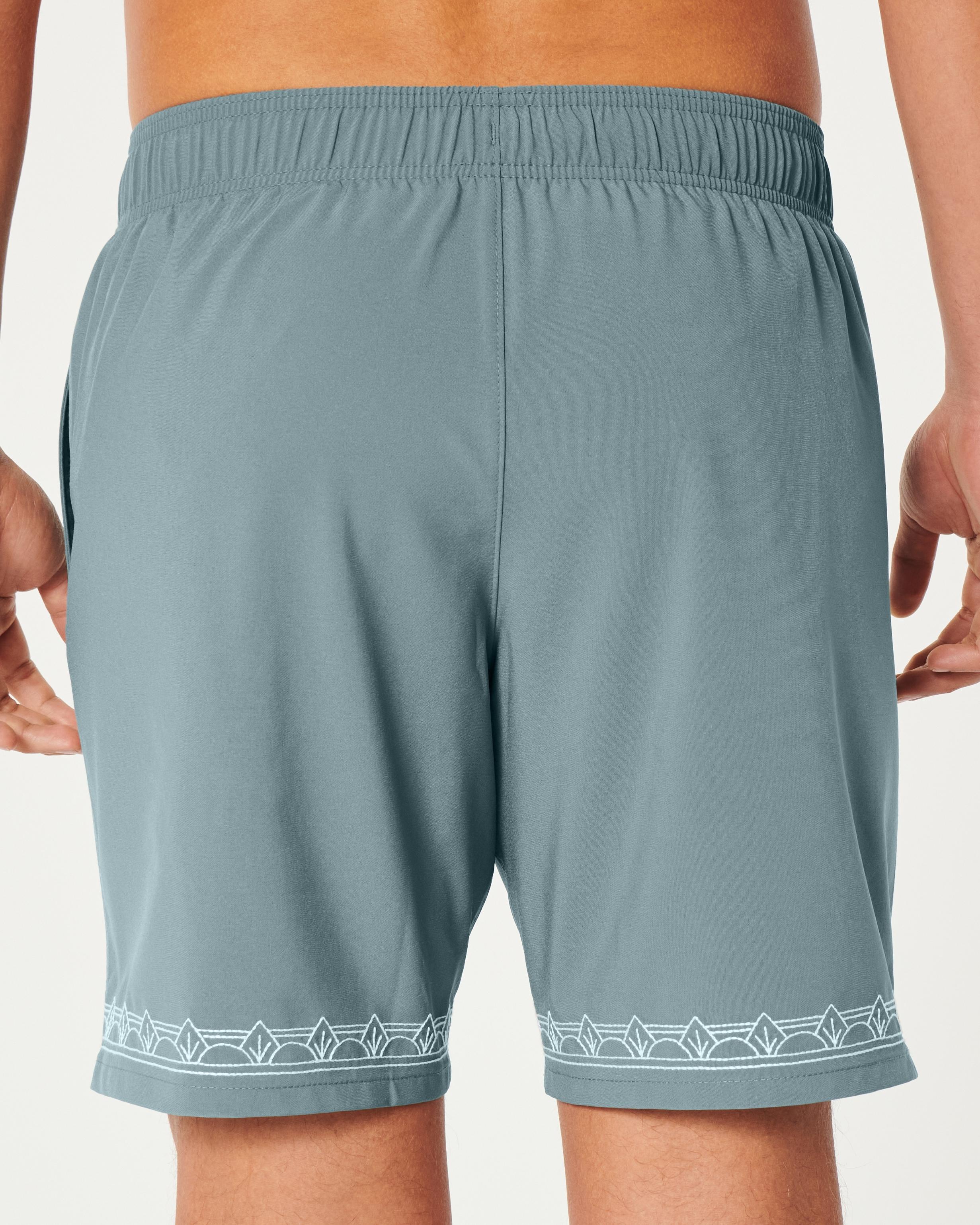 Embroidered Guard Swim Trunks 7" Product Image