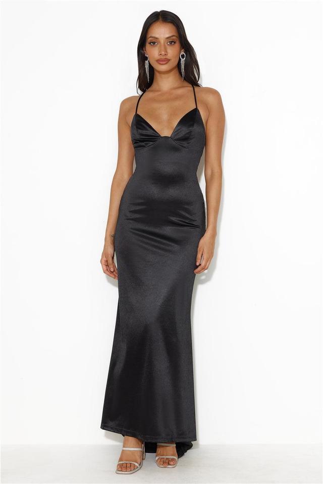 Events Of Class Satin Maxi Dress Black Product Image