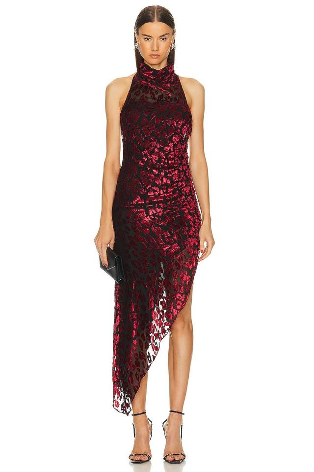 ROCOCO SAND Maxi Dress in Burgundy. Product Image