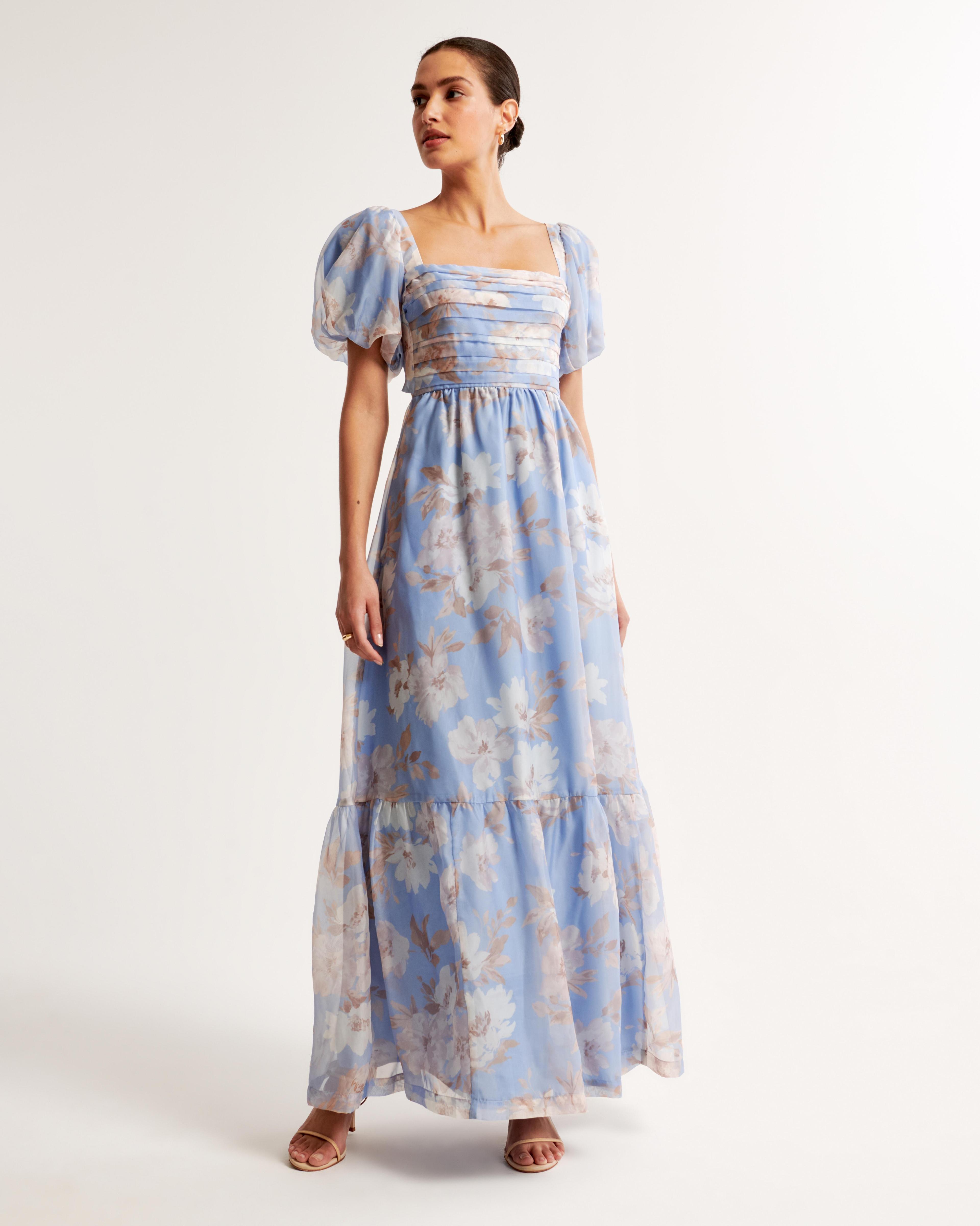 The A&F Emerson Drama Bow-Back Maxi Dress Product Image