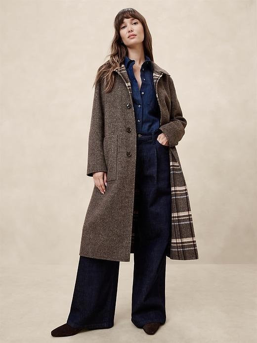 Reversible Wool-Blend Coat Product Image