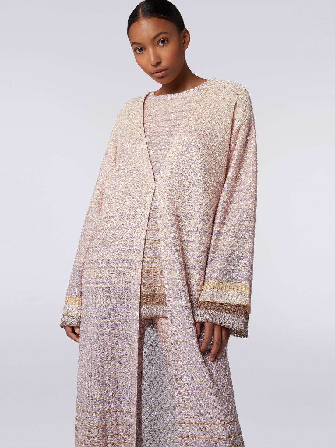 Long cardigan in dégradé knit with sequins Multicoloured | Missoni Product Image