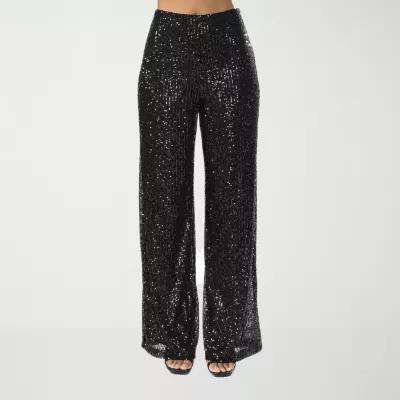 Premier Amour Sequin Womens Wide Leg Pull-On Pants Product Image