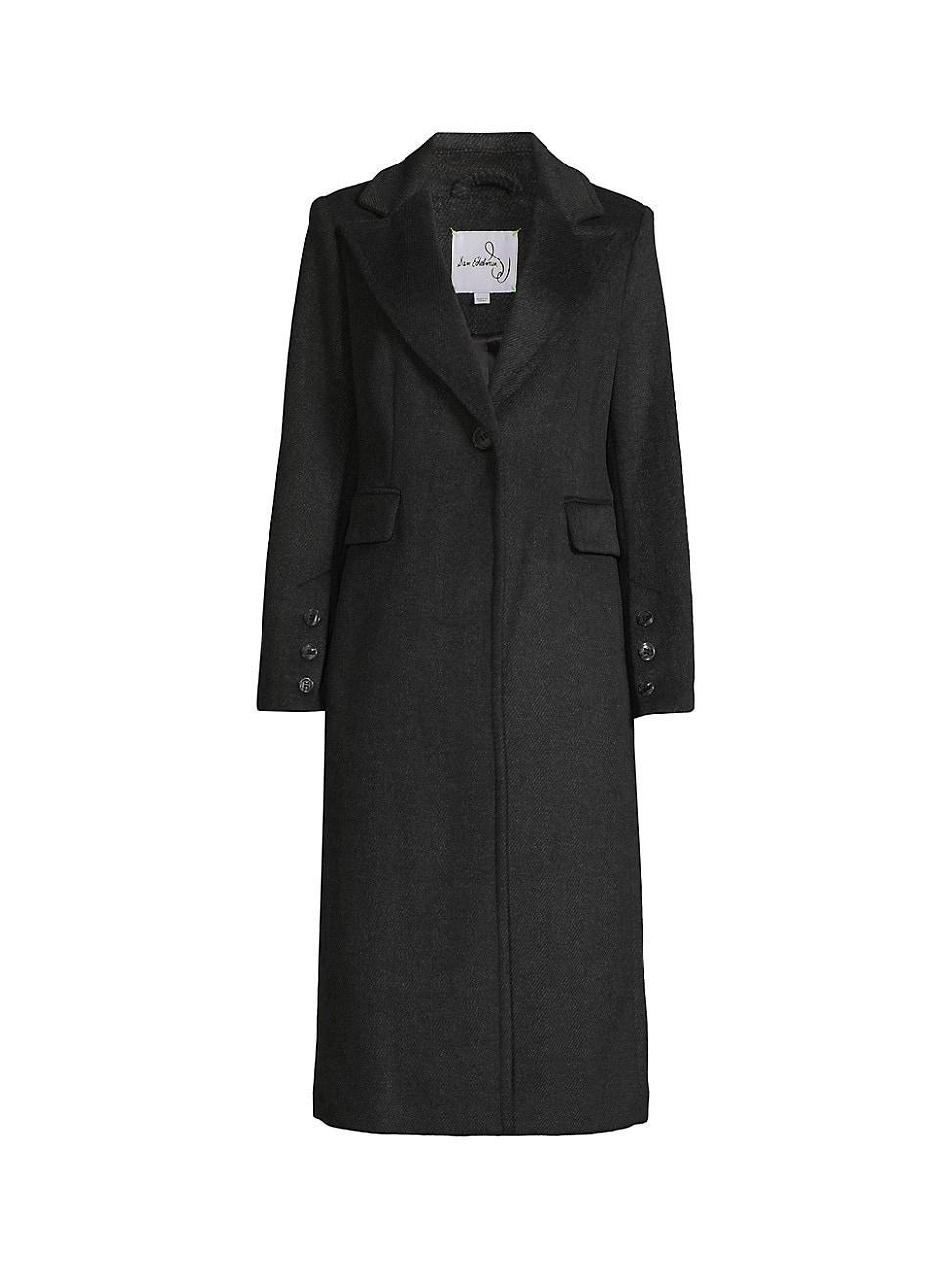 Womens Reefer Wool-Blend Coat Product Image