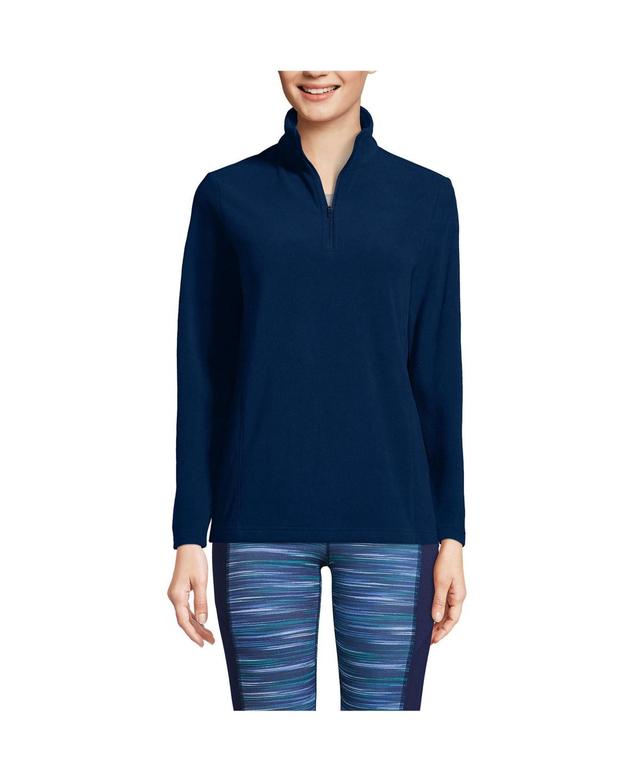 Womens Lands End Quarter-Zip Fleece Pullover Product Image