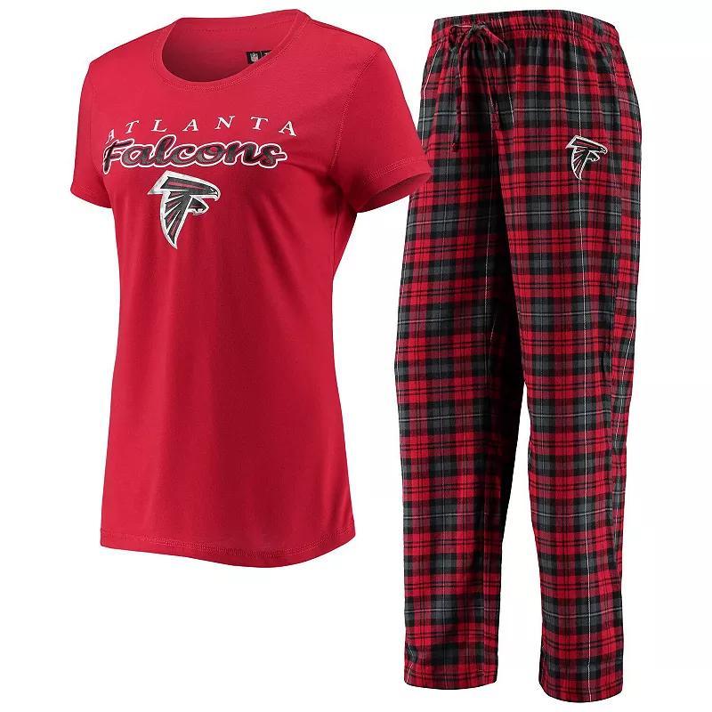 Womens Concepts Sport /Black Atlanta Falcons Logo T-Shirt & Pants Set Product Image