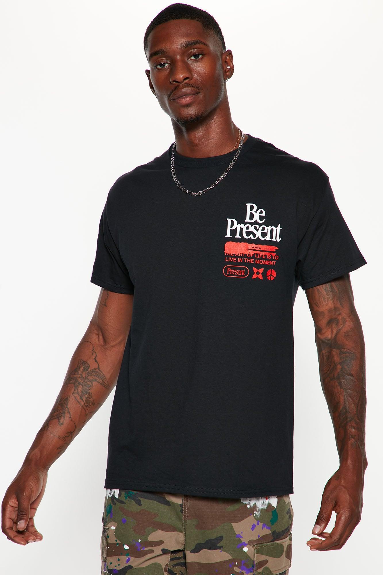 Be Present Short Sleeve Tee - Black Product Image