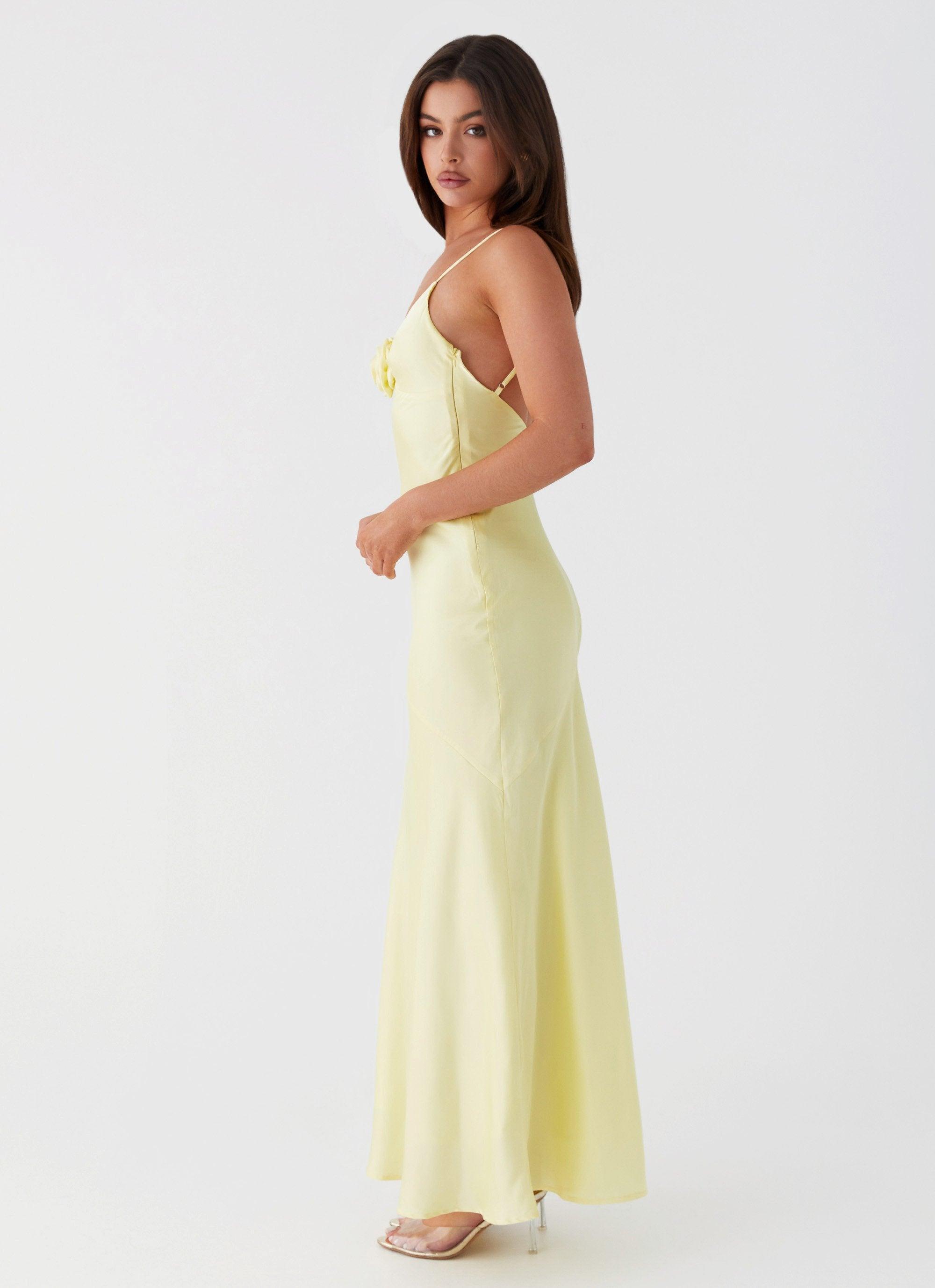 Garden Of Eden Maxi Dress - Yellow Product Image