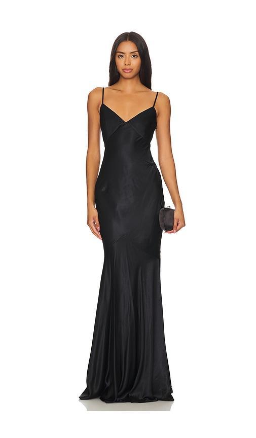 Lovers and Friends Anderson Gown in Black Product Image