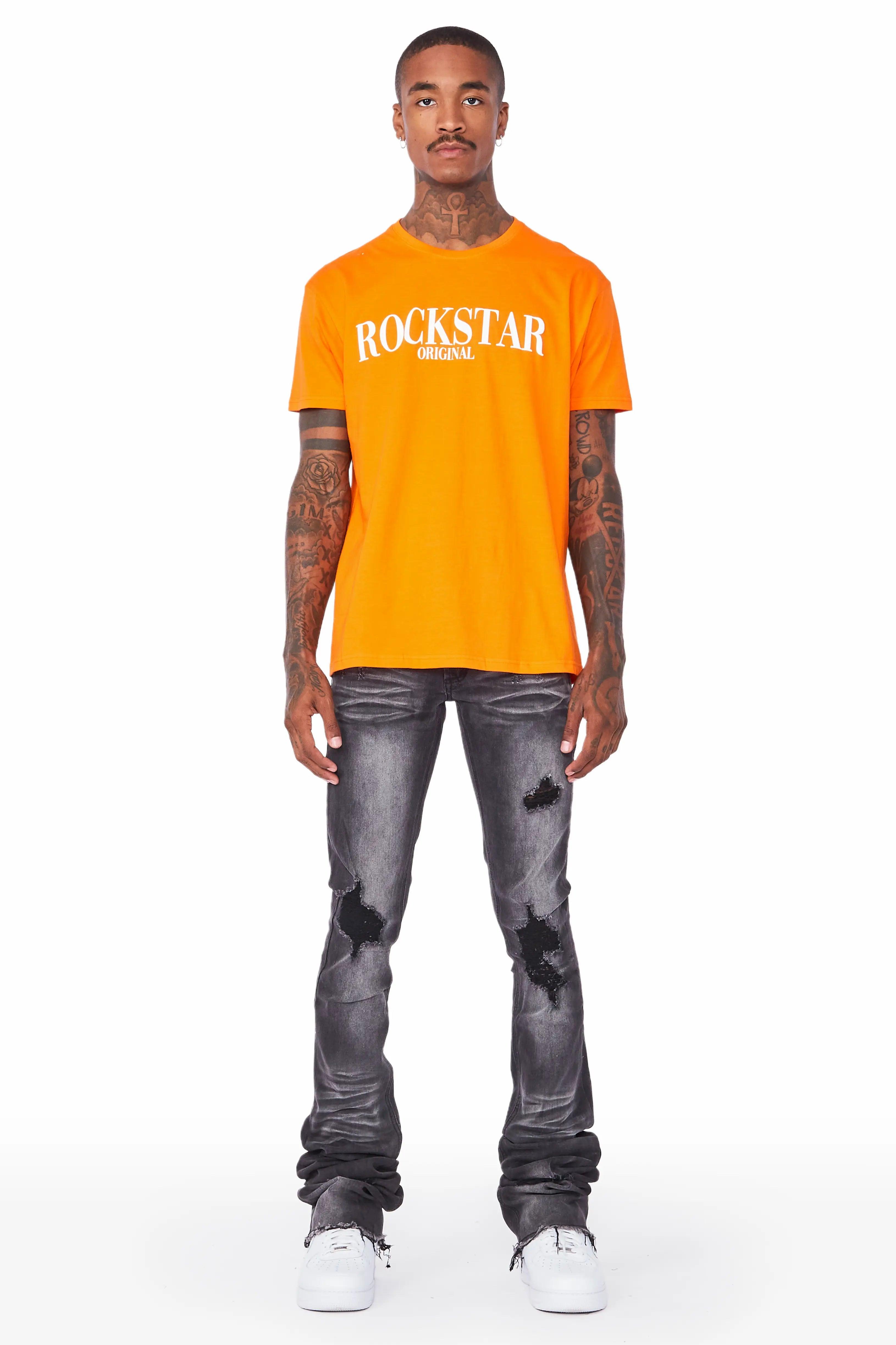 Josiah Grey Super Stacked Flare Jean Male Product Image