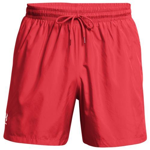 Under Armour Mens Under Armour Woven Volley Shorts - Mens Midnight Navy/White Product Image