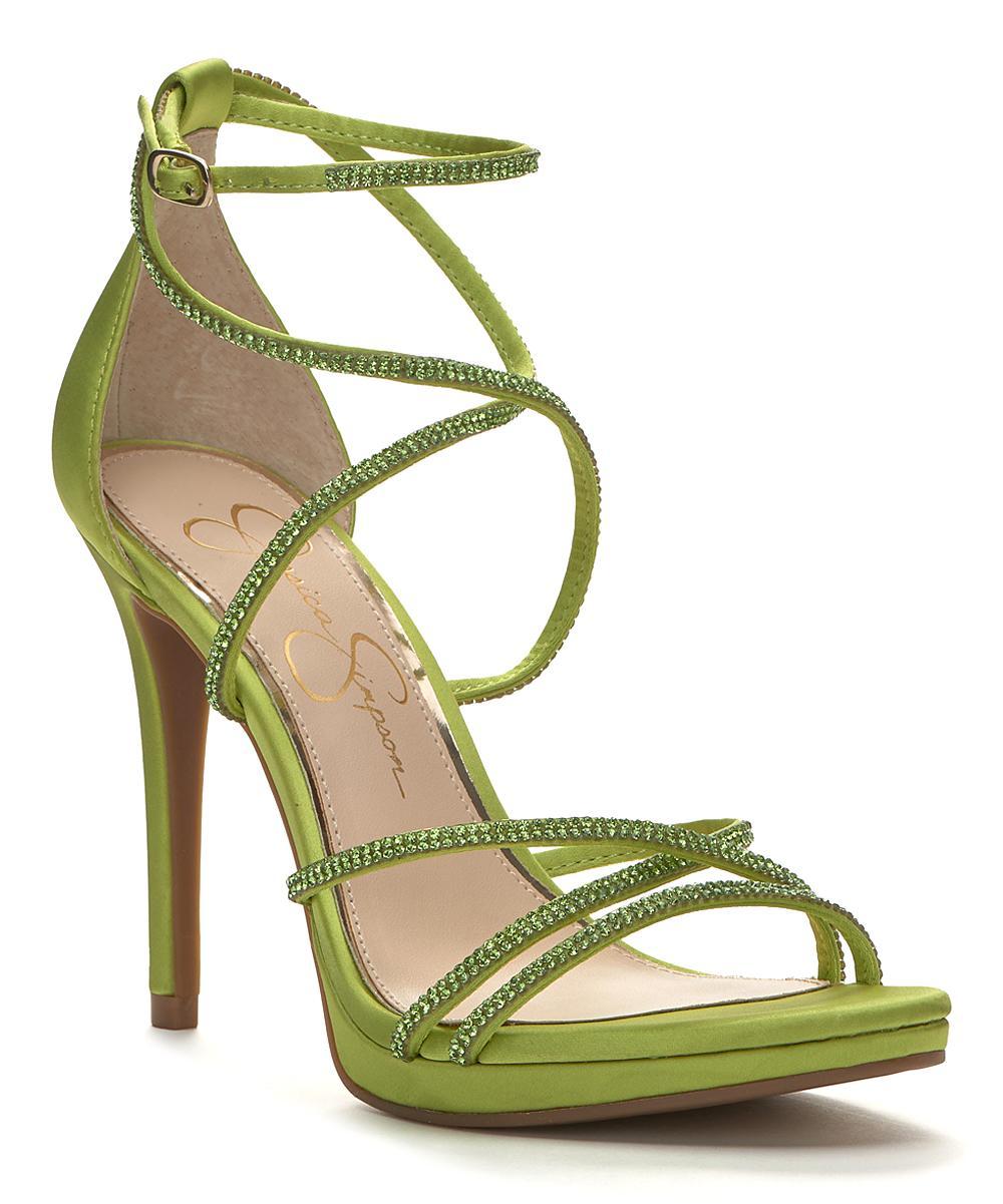 Jessica Simpson Jaeya Rhinestone Ankle Strap Strappy Dress Sandals Product Image