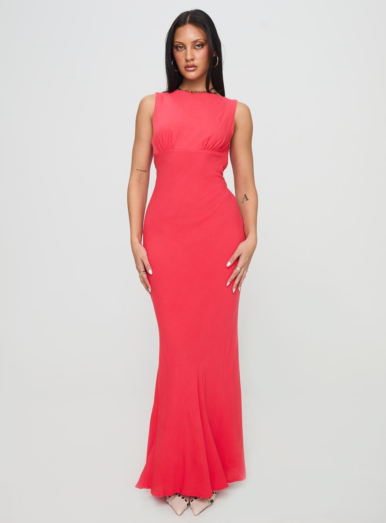 Bourne Maxi Dress Red Product Image