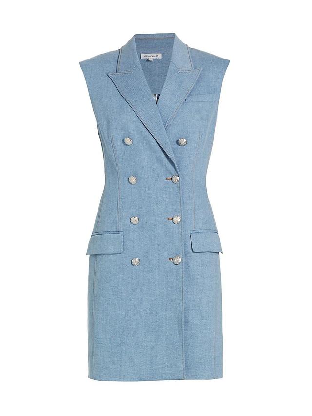 Womens Jules Denim Blazer Minidress Product Image