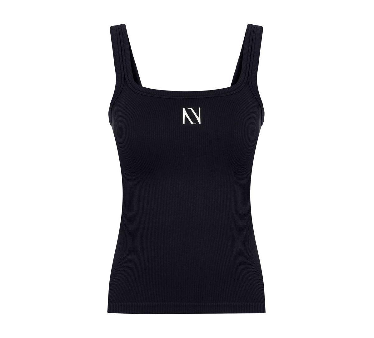 Nocturne Womens Ribbed Wide Strap Top Product Image