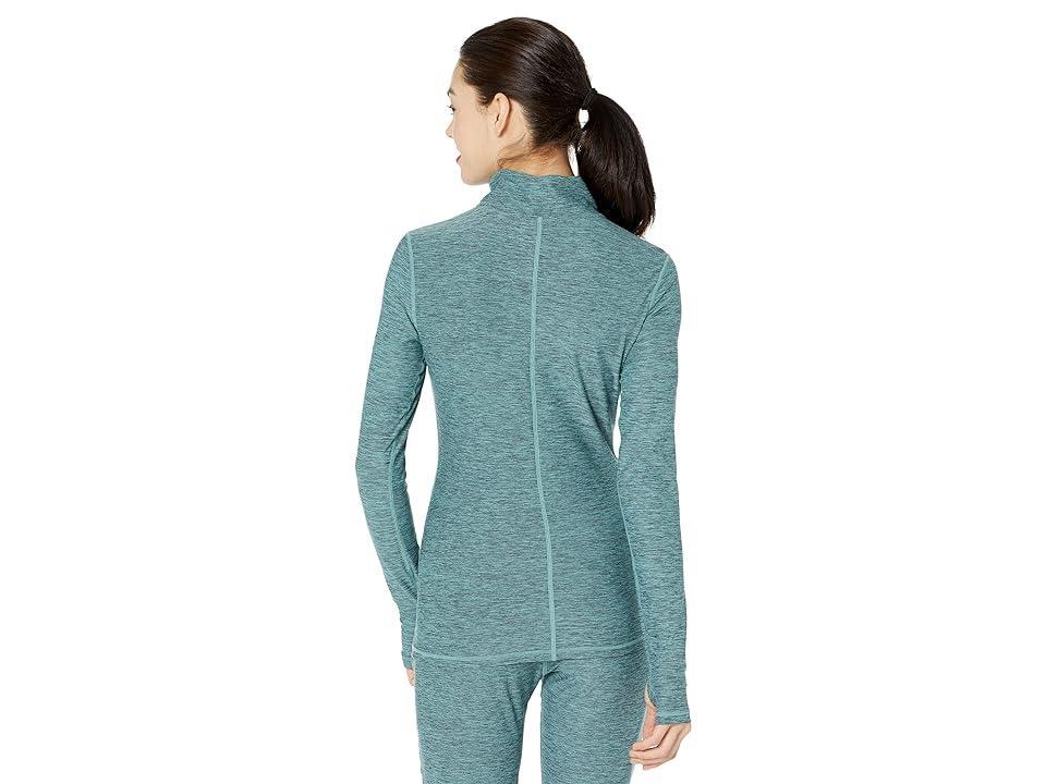 UFC Long Sleeve 1/4 Zip Pullover (Slate Green) Women's Clothing Product Image