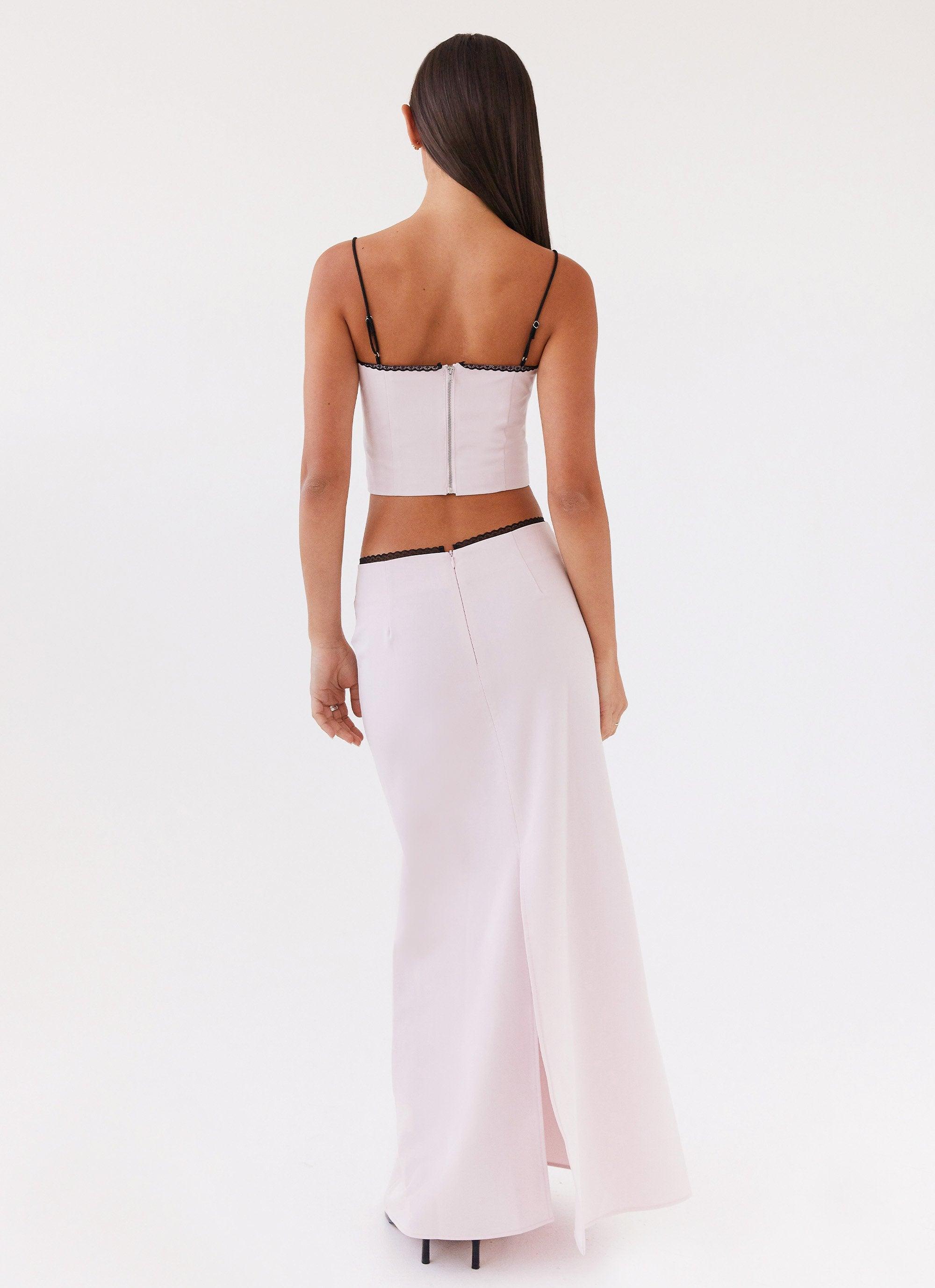 Rushing Back Maxi Skirt - Mauve Product Image