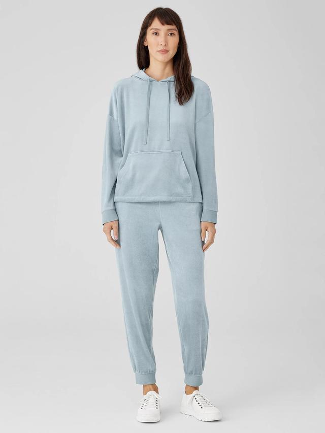 EILEEN FISHER Cozy Velour Knit Jogger Pantfemale Product Image