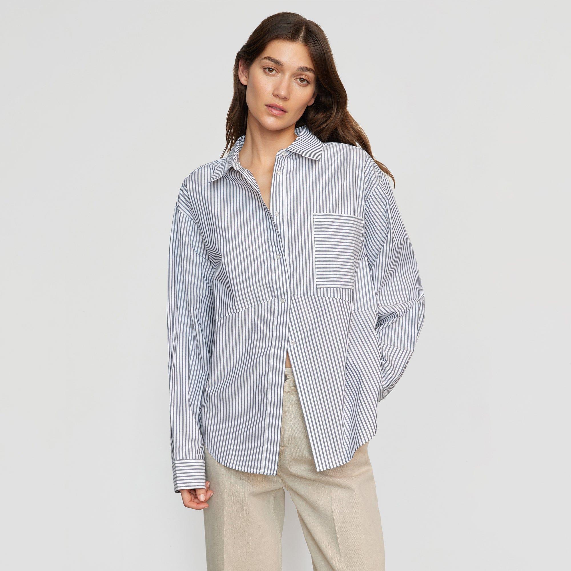 Tariro Oversized Striped Shirt Product Image